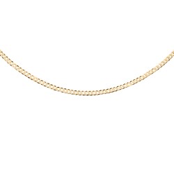 Lantisor argint placat cu aur galben model cubanez plat 1,3 mm x 45 cm DiAmanti PancerkaP040-Gold-45cm-SL (Argint 925‰ 1,7 g.)